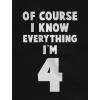 imageTstars I Know Everything Im 4 Gifts for Four Year Old Funny 4th Birthday Kids ShirtRed