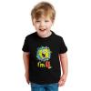 imageTstars Official Spongebob  4th Birthday Im 4 Toddler Kids TShirt 5T Navy