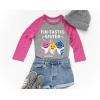 imageTstars Sister Shark Baby Birthday Big Sister Raglan Shirt FintasticPink