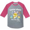 imageBaby Shark Girls Boys Easter Shirt Easters Egg Hunt Toddler Kids Raglan TShirt Easter SharkPink
