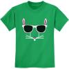 imageTstars  Easter Bunny  Rabbit Face with Glasses Youth Kids TShirtGreen