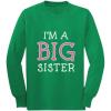 imageTstars  Im A Big Sister  Cute Sibling Gift Idea Long Sleeve Kids TShirtGreen
