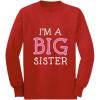 imageTstars  Im A Big Sister  Cute Sibling Gift Idea Long Sleeve Kids TShirtRed
