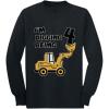 imageTstars 4th Birthday  Bulldozer Construction Party Toddler Long Sleeve Kids TShirtBlack