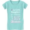 imageTstars Awesome Daughters Get Promoted to Big Sister ToddlerKids Girls Fitted TShirtChill Blue