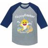 imageTstars Baby Shark Girls Boys Easter Shirt Easters Egg Hunt Toddler Kids Raglan TShirt Happy EasterBlue