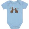 imageTstars Bunny Face Easter Outfit Baby Boy Girl Silly Rabbit Infant BodysuitAqua
