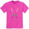 imageTstars Cute Little Easter Bunny Face Funny Easter Youth Kids TShirtPink