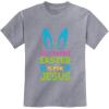 imageTstars Easter Shirt Kids Silly Rabbit Easter is for Jesus Funny Kids TShirtGray