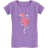 imageTstars Flamingo 4th Birthday Gift for Four Year Old ToddlerKids Girls Fitted TShirtLavender