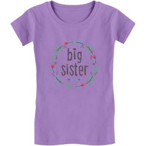 imageTstars Big Sister for Big Sister ToddlerKids Girls Fitted TShirtLavender