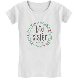imageTstars Big Sister for Big Sister ToddlerKids Girls Fitted TShirtWhite
