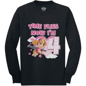 imageTstars Nickelodeon Paw Patrol Skye 4th Birthday Gift Toddler Kids Long Sleeve TShirtBlack