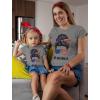 imageMatching Shirts Mother and Daughter Mommy and Me T Shirts US Flag MiniGray