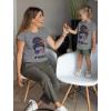 imageMatching Shirts Mother and Daughter Mommy and Me T Shirts US Flag MiniGray