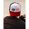 imageTstars 4th of July USA Sunglasses Flag American Patriot Hat Trucker Hat Mesh CapBlueWhiteRed