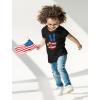 imageTstars American Flag Peace Sign 4th of July Toddler Kids TShirtBlack