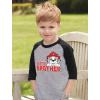 imageTstars Big Brother Shirt Paw Patrol Marshall 34 Sleeve Baseball Jersey Toddler ShirtDark Gray