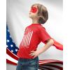imageTstars Big White USA Flag 4th of July Shirts for Boys Girls Kids Youth Kids TShirtRed