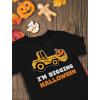 imageTstars Bulldozer Digging Halloween Shirts for Kids Construction Pumpkin Face Toddler Girls Boys TShirtBlack