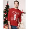 imageTstars FA La La Llama Ugly Christmas Shirt for Men Tacky Sweater Style Holiday Xmas Mens Long Sleeve TShirtRed