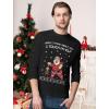 imageTstars I Touch My Elf Sweatshirt Men Ugly Christmas Sweater Style Long Sleeve ShirtBlack
