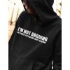 imageTstars Im Not Arguing with Sayings Teen Girls Womens Novelty Sarcastic HoodieBlack