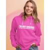 imageTstars Im Not Arguing with Sayings Teen Girls Womens Novelty Sarcastic HoodiePink