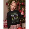 imageTstars Matching Family Elf Ugly Christmas Sweatshirts for Mom Dad Son Daughter Outfits Sister Kids Small Black