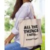 imageTstars Mom Life Funny Canvas Tote Bag for Women New Mommy Gifts Everyday Bags Tote BagAll Things  Natural