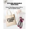 imageTstars Mom Life Funny Canvas Tote Bag for Women New Mommy Gifts Everyday Bags Tote BagCant Find  Natural