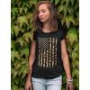 imageTstars Patriotic Shirt for Women Leopard American Flag 4th of July Women TShirtBlack