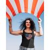 imageTstars Patriotic US Flag Heart Stars Strips National Pride Racerback Tank TopHeart Flag  Black