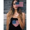 imageTstars Patriotic US Flag Heart Stars Strips National Pride Racerback Tank TopHeart Flag  Black