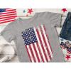 imageTstars Patriotic USA Flag Shirt Red White Blue American Memorial Day Boys 4th of July Shirt Toddler Kids TShirtGray