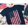 imageTstars Patriotic USA Flag Shirt Red White Blue American Memorial Day Boys 4th of July Shirt Toddler Kids TShirtNavy