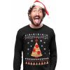 imageTstars Pizza Ugly Christmas Sweater Funny Xmas Pizza Tree SweatshirtBlack