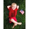 imageTstars TeeStars  Big Black Distressed US Flag 4th of July American Youth Kids TShirtRed