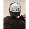 imageTstars TeeStars  I Love Turtles  Animal Lover Turtle Print Cute Trucker Hat Mesh CapBlackWhite