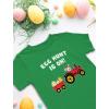 imageTstars Trade Brother for Easter Eggs Funny Siblings Egg Hunting TShirt for Toddler ampamp Youth Boys GirlsTractor  Green