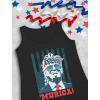 imageTstars Trump Tank Top Men Team Murica American Flag Memorial Day USA Merica 4th of July Mens Patriotic TopsBlack