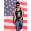 imageTstars Trump Tank Top Men Team Murica American Flag Memorial Day USA Merica 4th of July Mens Patriotic TopsBlack