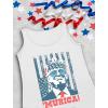 imageTstars Trump Tank Top Men Team Murica American Flag Memorial Day USA Merica 4th of July Mens Patriotic TopsWhite