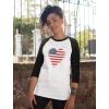 imageTstars US Heart Flag 4th of July Tops for Women 34 Sleeve Womens Patriotic ShirtsRedWhite