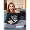 imageTstars Valentines Day Shirt for Boys Girls Video Gamer Youth Kids Long Sleeve TShirtRed