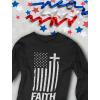 imageTstars Vintage US Flag 4th of July Shirts for Men American Patriotic Faith Long Sleeve ShirtBlack