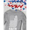 imageTstars Vintage US Flag 4th of July Shirts for Men American Patriotic Faith Long Sleeve ShirtGray