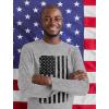 imageTstars Vintage US Flag 4th of July Shirts for Men American Patriotic Long Sleeve ShirtGray