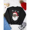 imageTstars Yo Yo Black Santa Ugly Christmas Shirt for Men Tacky Sweater Style Xmas Holiday Mens Long Sleeve TShirtBlack