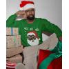 imageTstars Yo Yo Black Santa Ugly Christmas Shirt for Men Tacky Sweater Style Xmas Holiday Mens Long Sleeve TShirtGreen